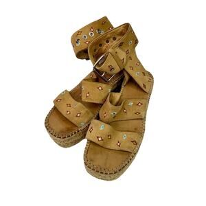 Rag & Bone Tara Dune suede Platform festival Sandals | Size 6/36